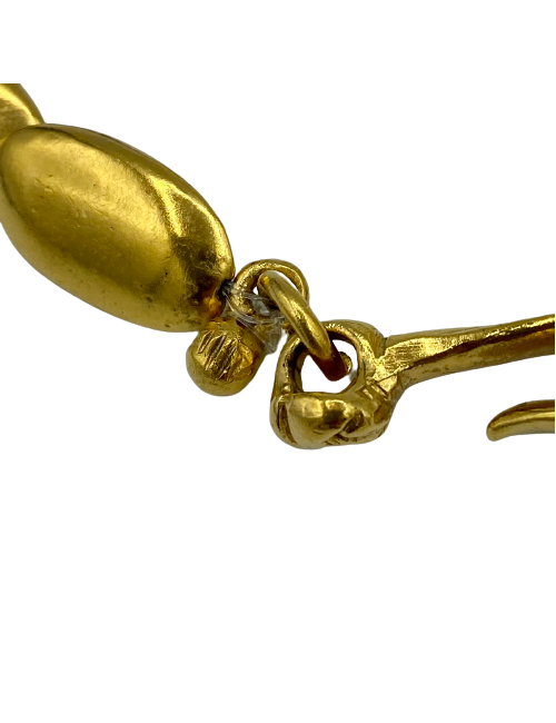 Sautoir CHANEL grains dorés 