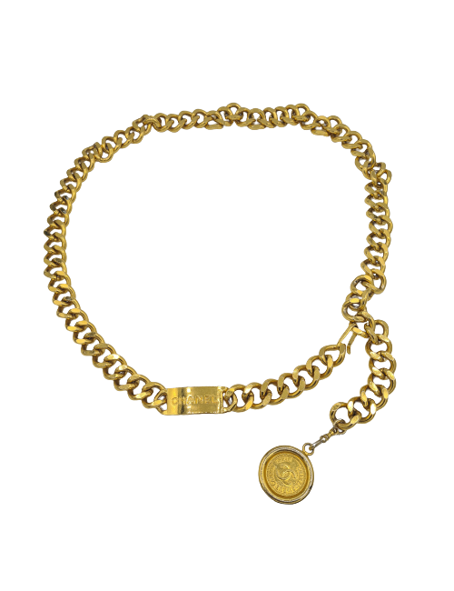 Ceinture CHANEL chaîne dorée Vintage