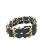 CHANEL double row Chain and Ribbon Bracelet