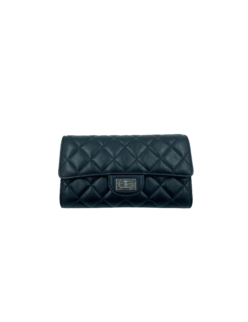 CHANEL Pochette 255 noir et porte-monnaie