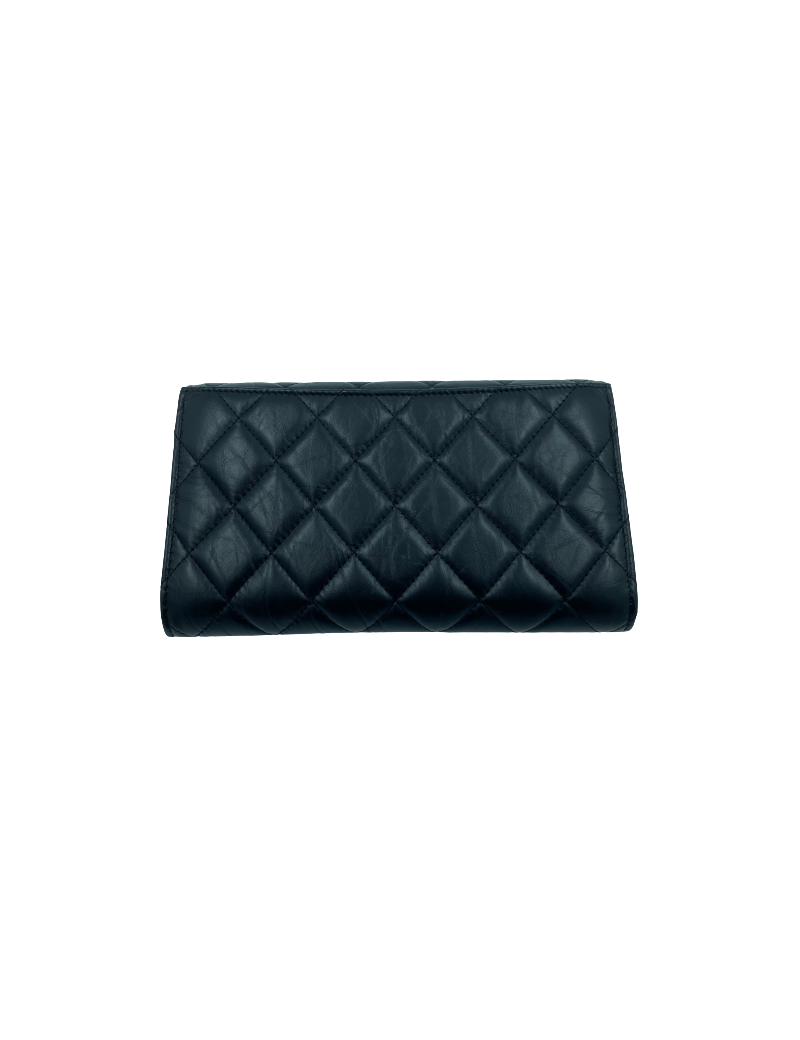 CHANEL Pochette 255 noir et porte-monnaie