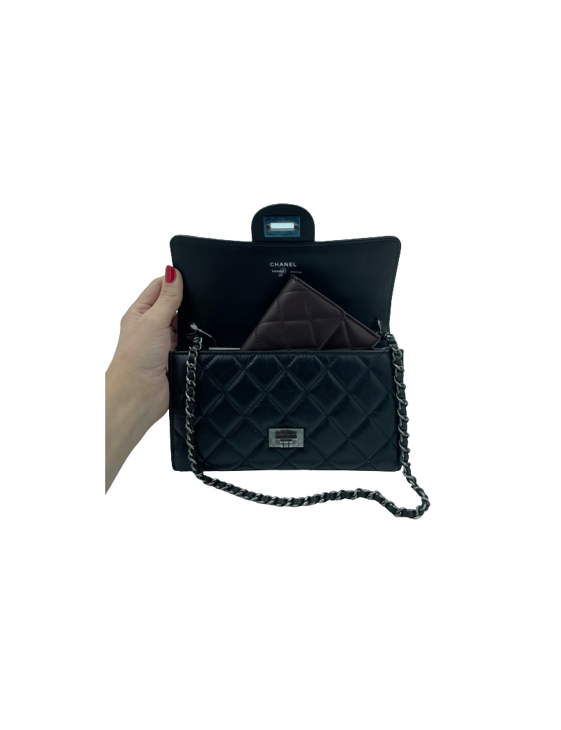 CHANEL Pochette 255 noir et porte-monnaie