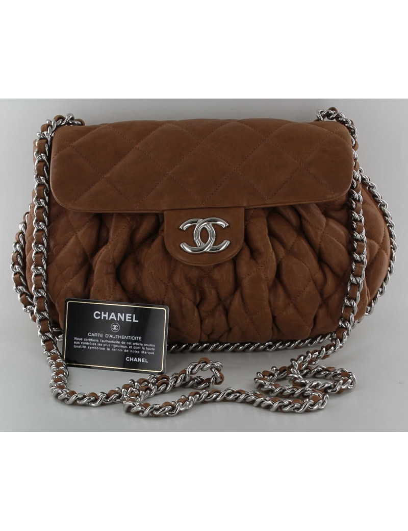 sac CHANEL veau lisse gold