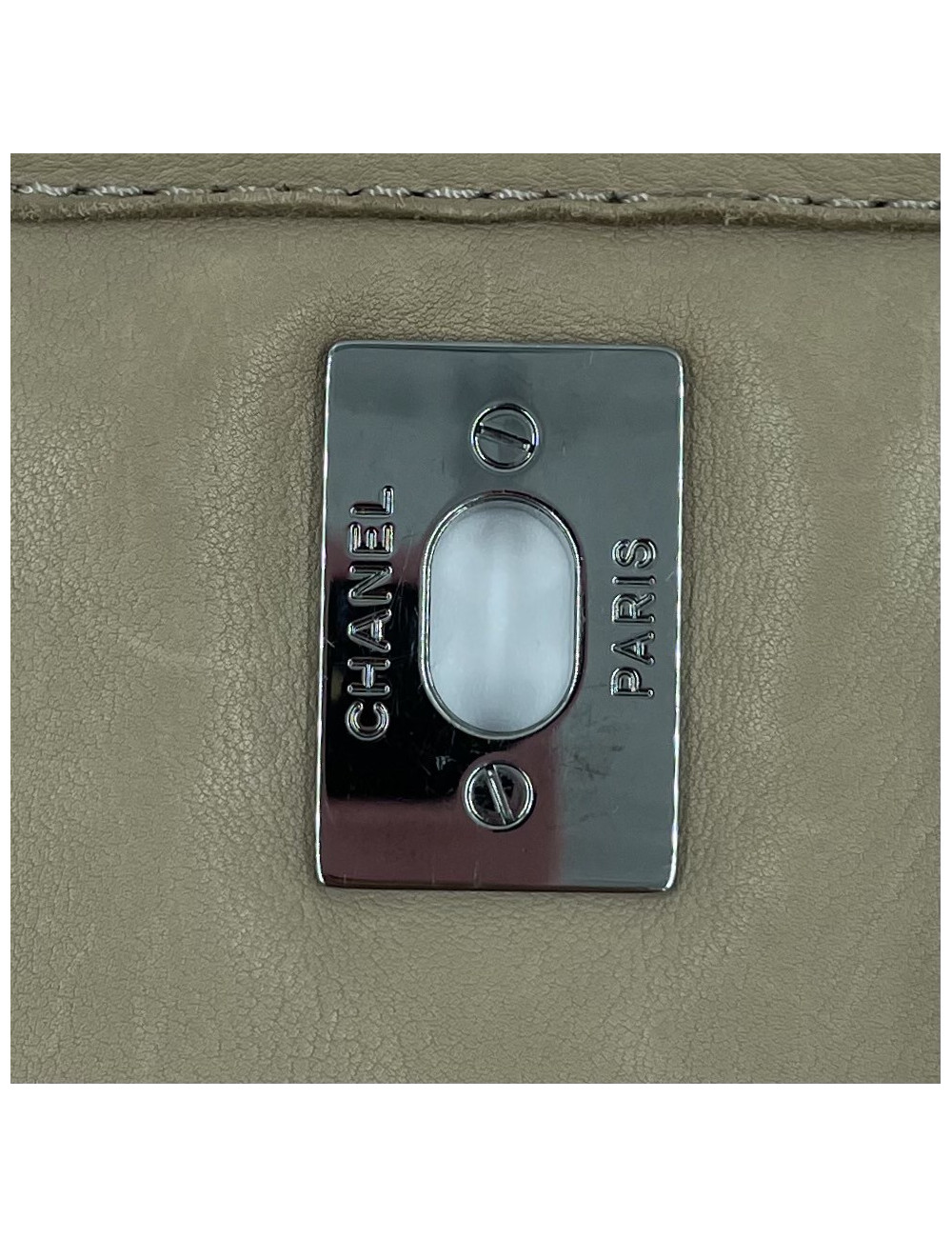 Sac CHANEL cuir d'agneau beige