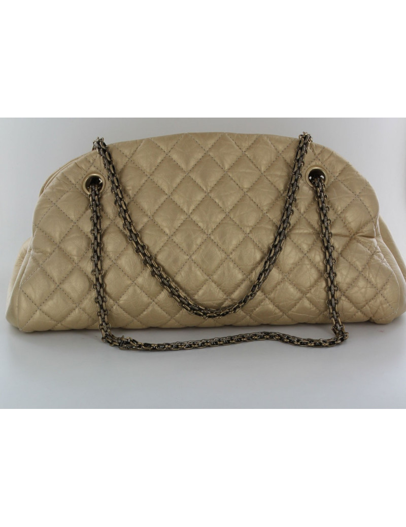 sac CHANEL cuir doré