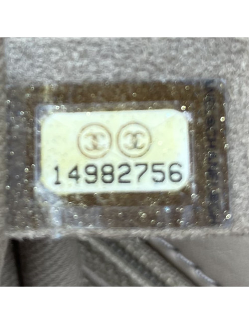 Sac CHANEL cuir d'agneau beige