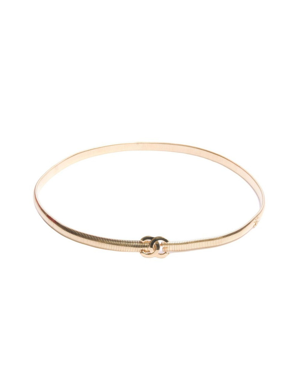 Ceinture T 85 CHANEL serpent doré