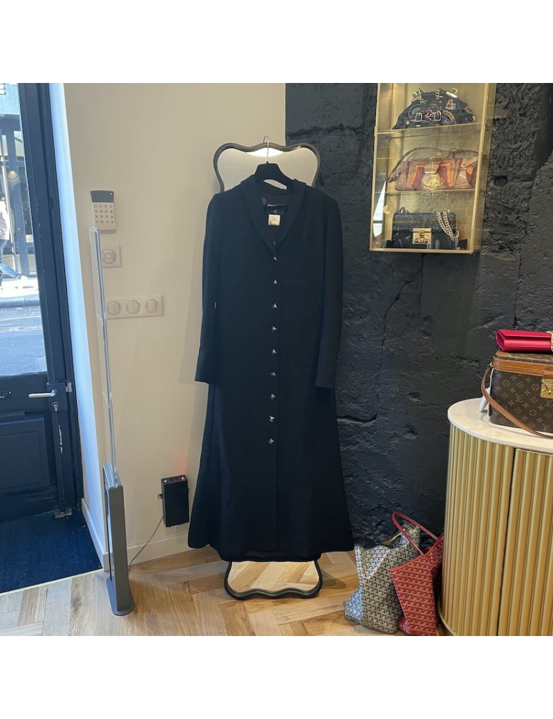 Manteau  long CHANEL T 44 FR noir