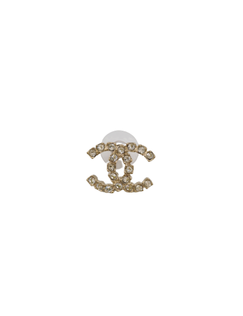 Clous d'oreille CHANEL strass GM