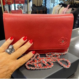 Wallet on chain CHANEL rouge
