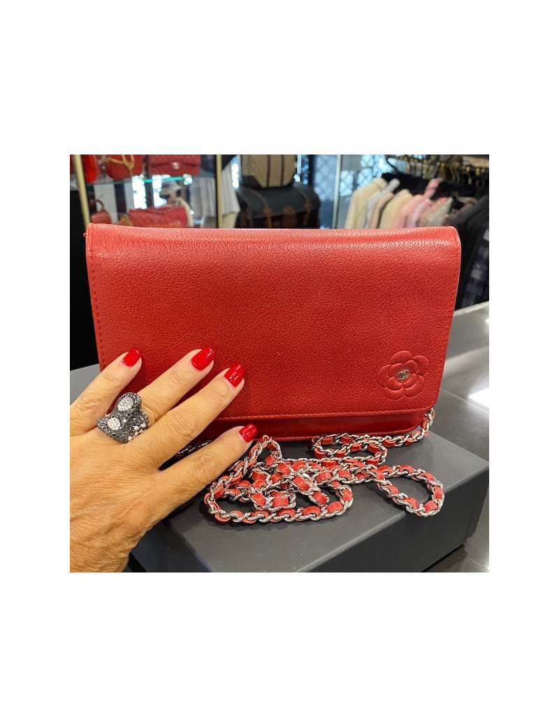 Wallet on chain CHANEL rouge