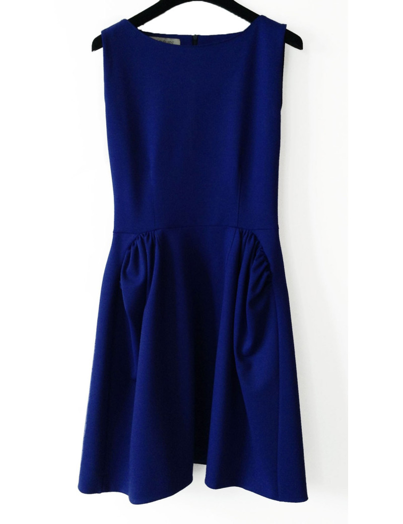 Robe YVES SAINT LAURENT bleu électrique