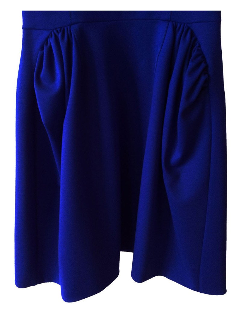 Robe YVES SAINT LAURENT bleu électrique