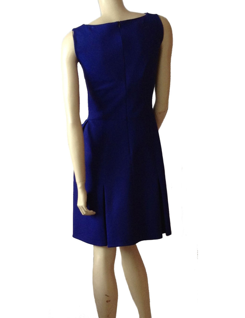 Robe YVES SAINT LAURENT bleu électrique