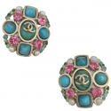 CHANEL Round Clip-on Earrings