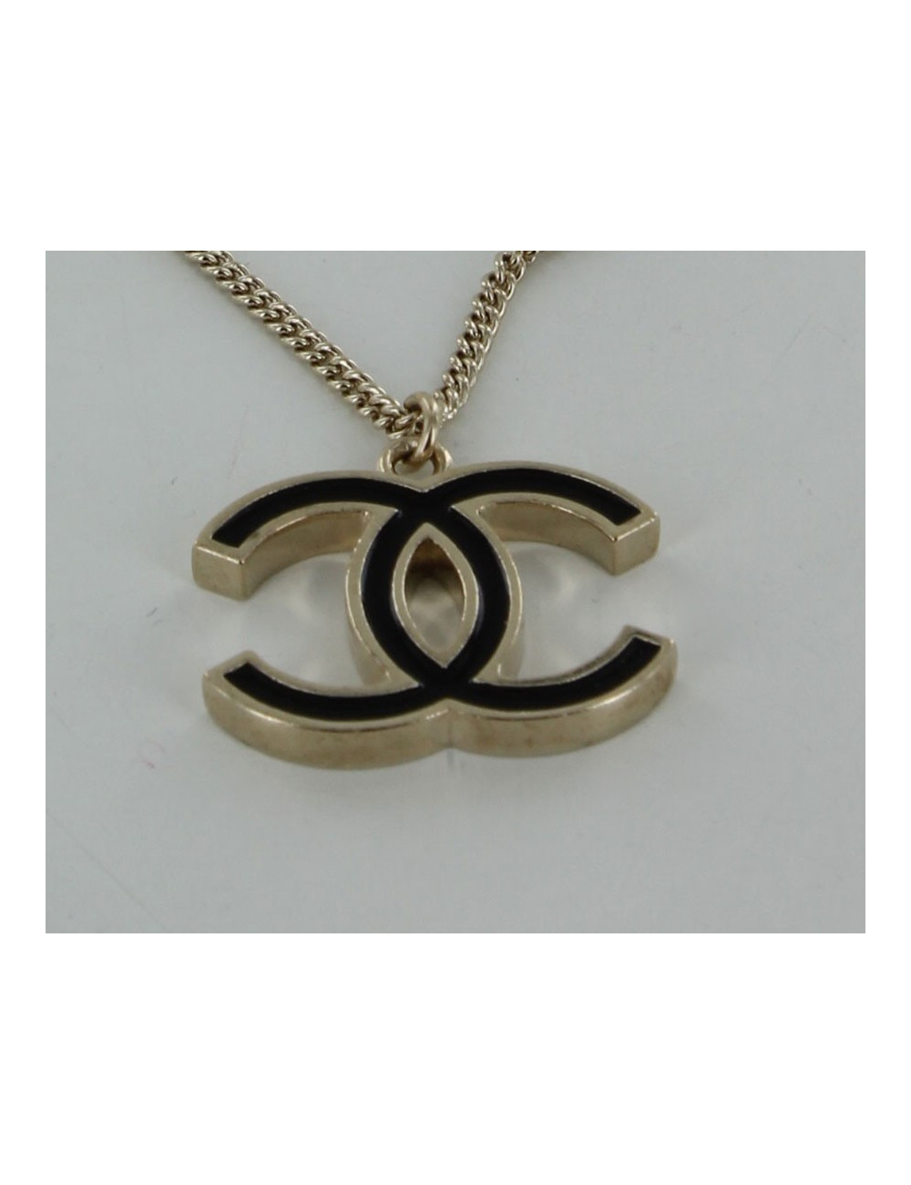 collier CHANEL  Double C noir