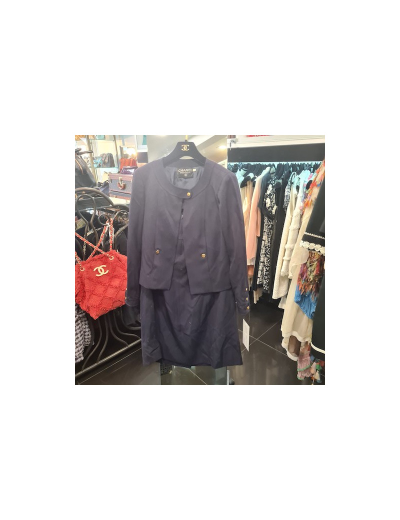 Tailleur CHANEL bleu Vintage