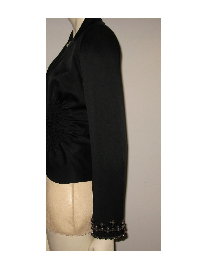 Veste noire plissÃ©e CHRISTIAN DIOR