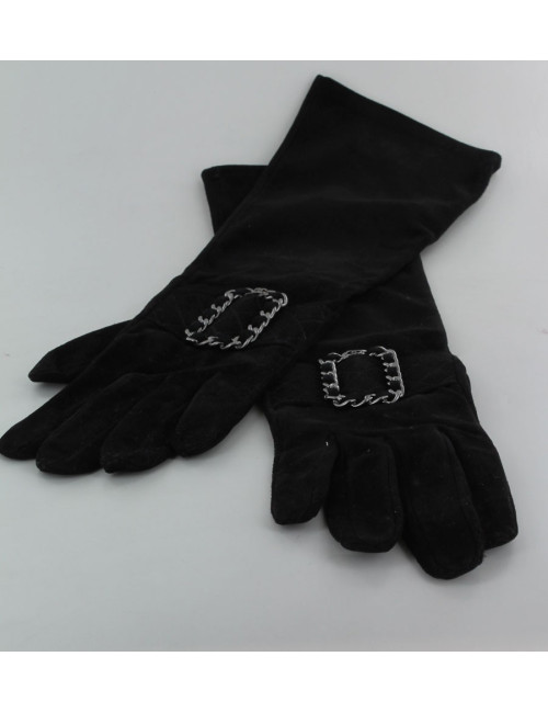 gants CHANEL mi-longs noirs  T7