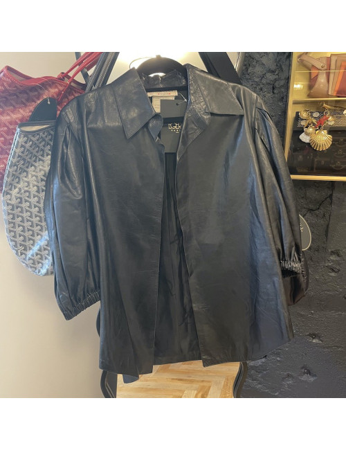 Veste cuir Yves Saint Laurent vintage