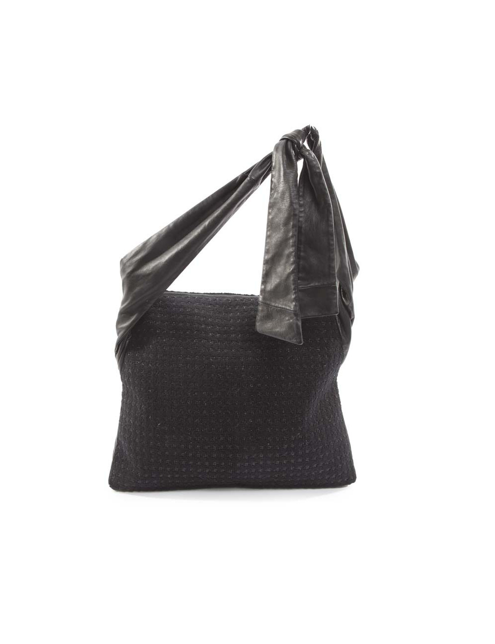 Sac CHANEL Girl en tweed noir et brillants 