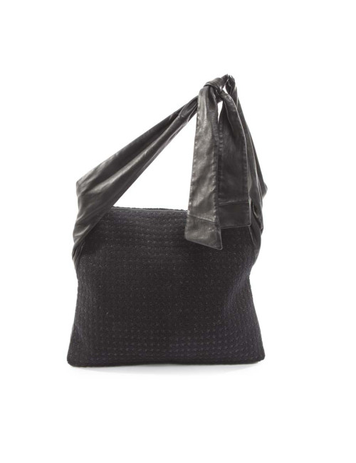 Sac CHANEL Girl en tweed noir et brillants 