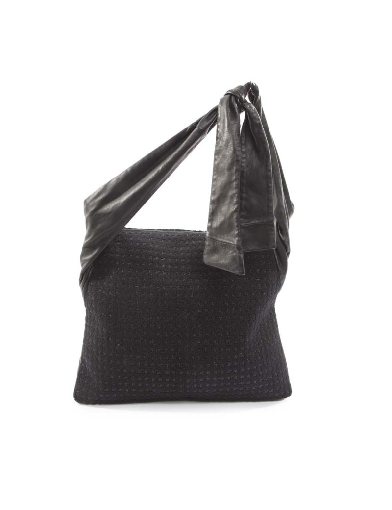Sac CHANEL Girl en tweed noir et brillants 