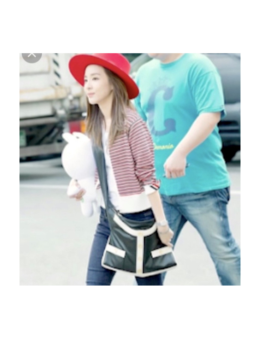 Sac CHANEL Girl en tweed noir et brillants 