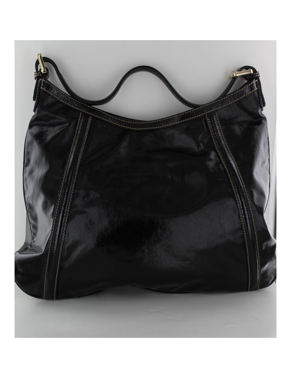 sac GUCCI en vernis noir