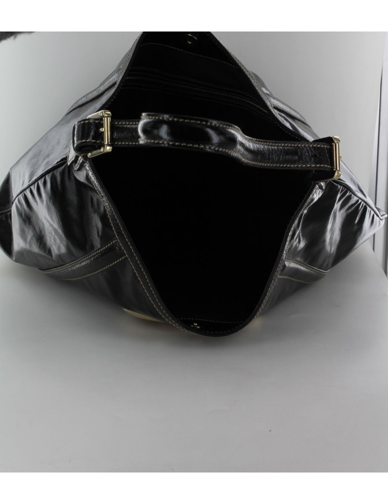 sac GUCCI en vernis noir