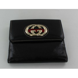 Coin purse GUCCI coated canvas black