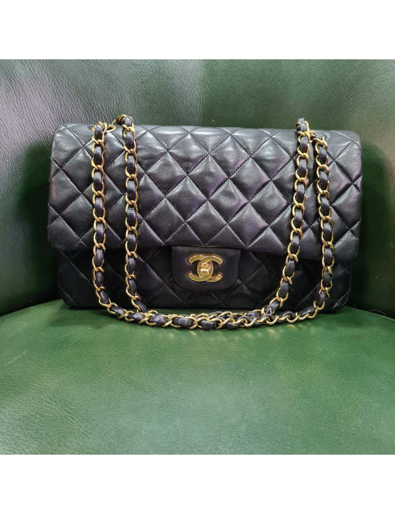 Timeless noir CHANEL cuir d'agneau