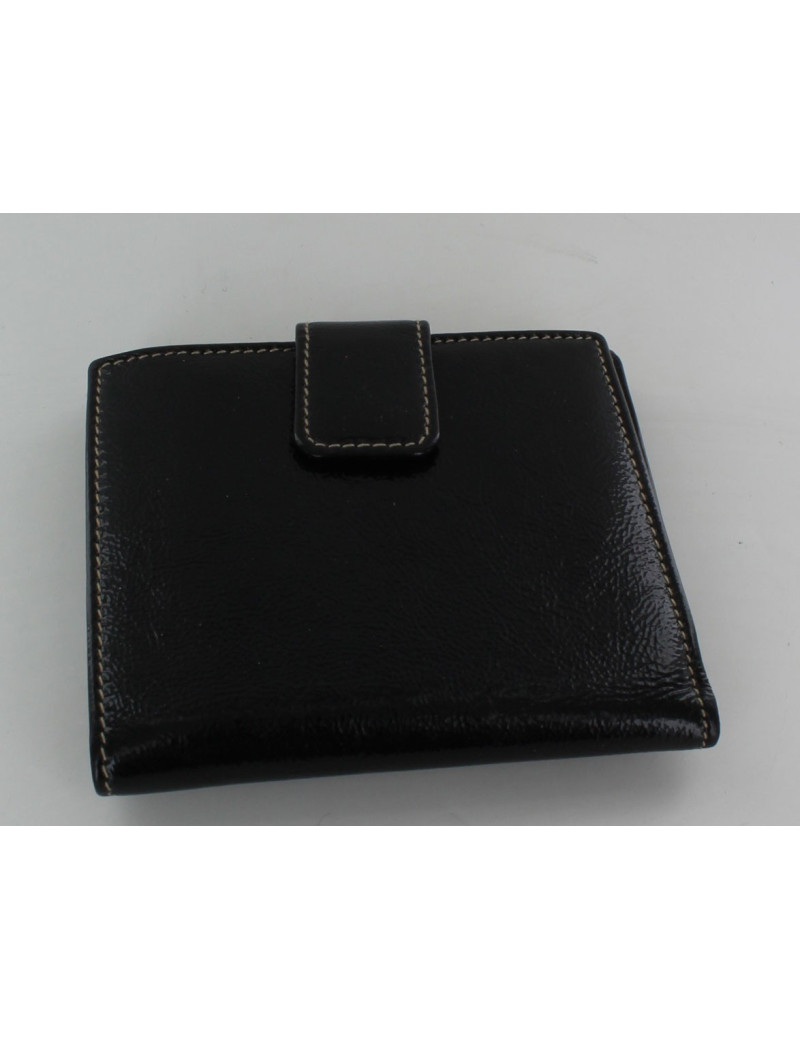 Porte monnaie GUCCI  cuir vernis noir
