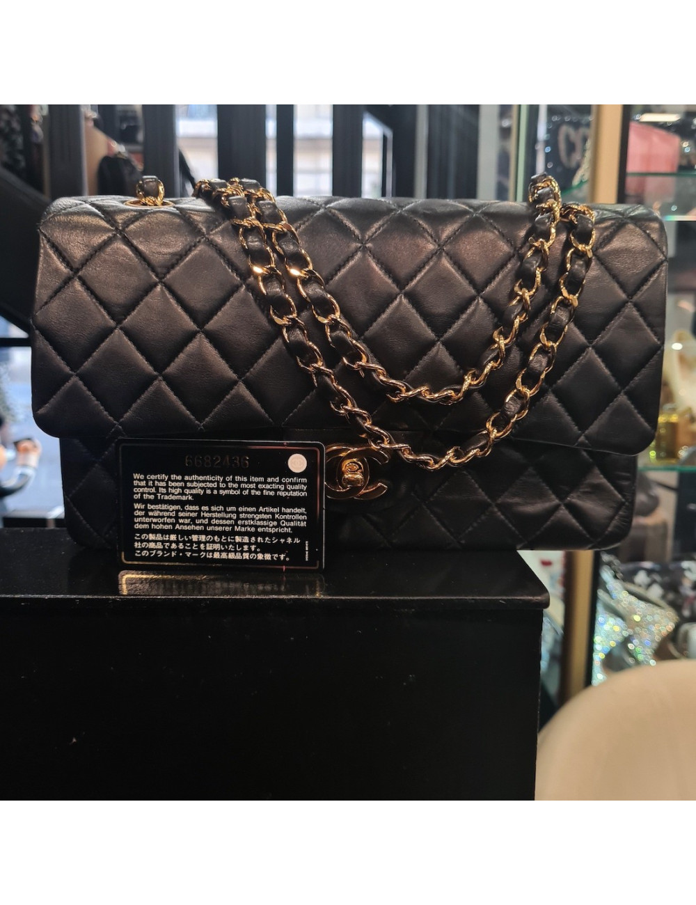 Sac classique CHANEL noir