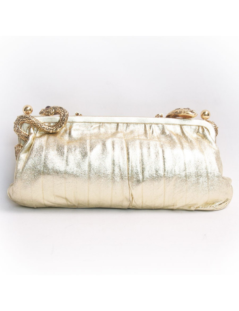 Pochette VALENTINO en cuir doré