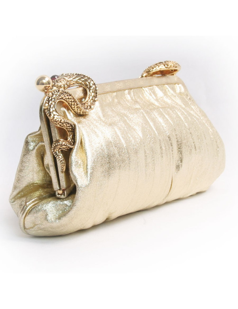 Pochette VALENTINO en cuir doré