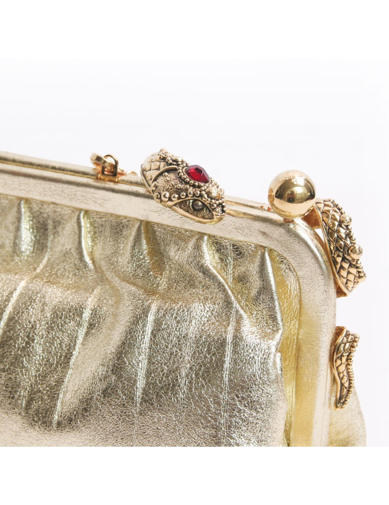 Pochette VALENTINO en cuir doré