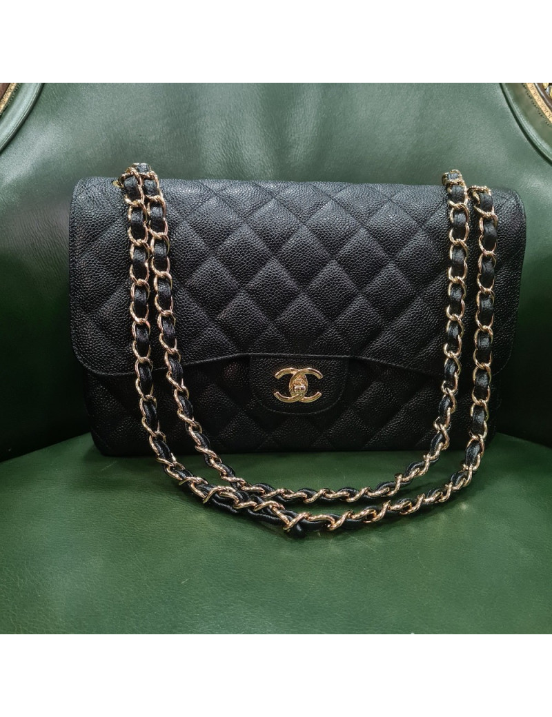 Jumbo CHANEL caviar noir