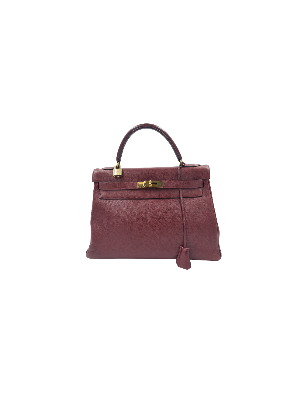 Kelly 32 HERMES rouge H grainé