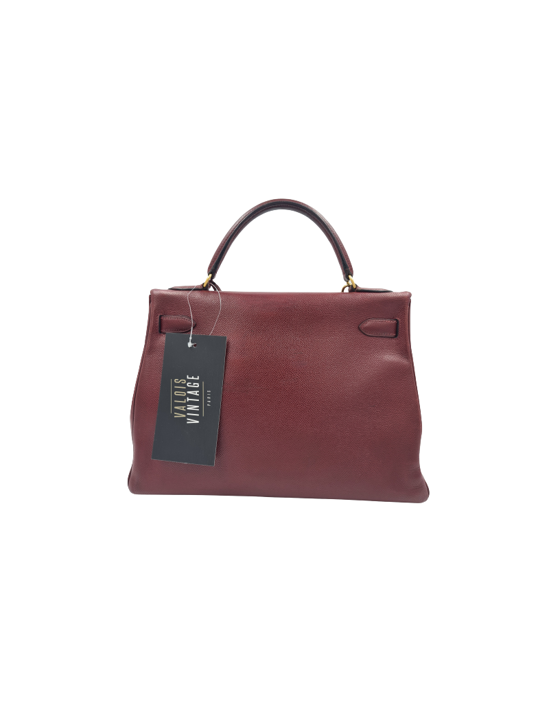 Kelly 32 HERMES rouge H grainé