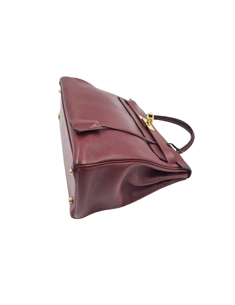 Kelly 32 HERMES rouge H grainé