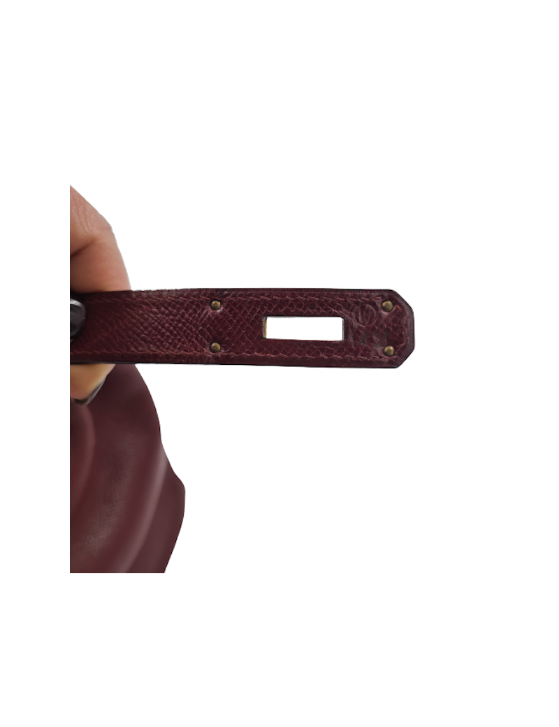 Kelly 32 HERMES rouge H grainé