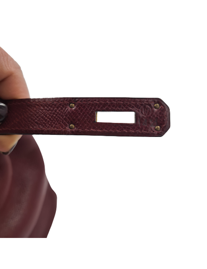 Kelly 32 HERMES rouge H grainé