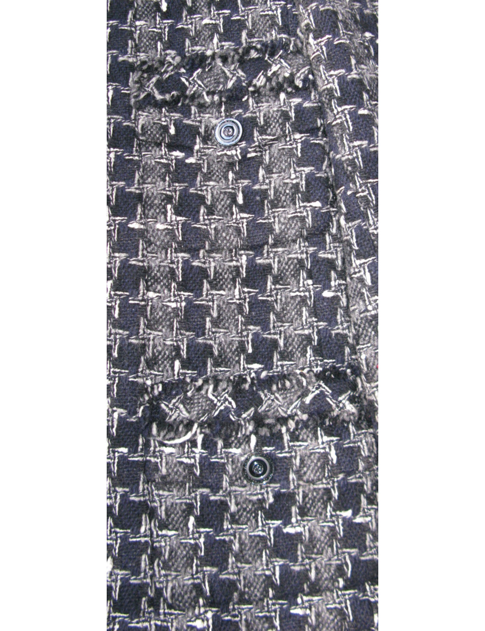 Veste CHANEL en tweed bleu marine T40