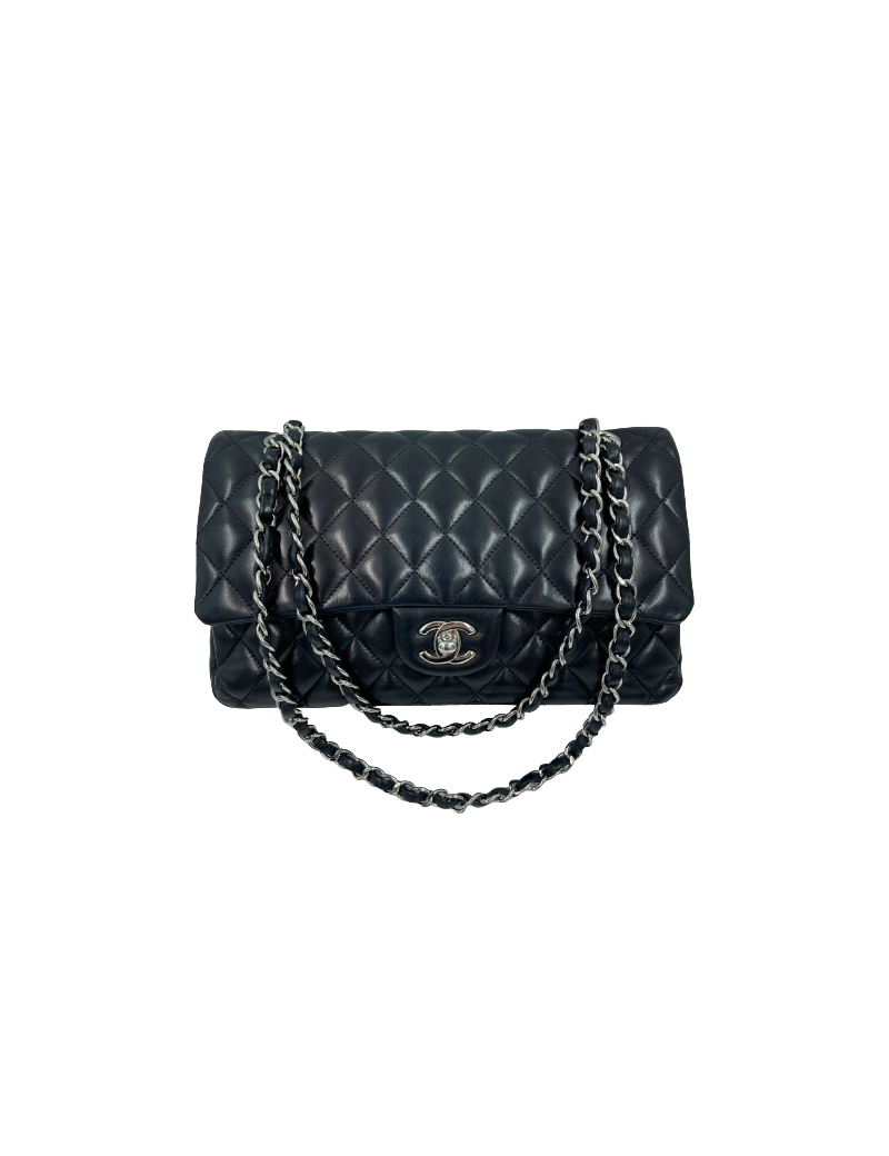 Sac à main Timeless CHANEL cuir lisse noir