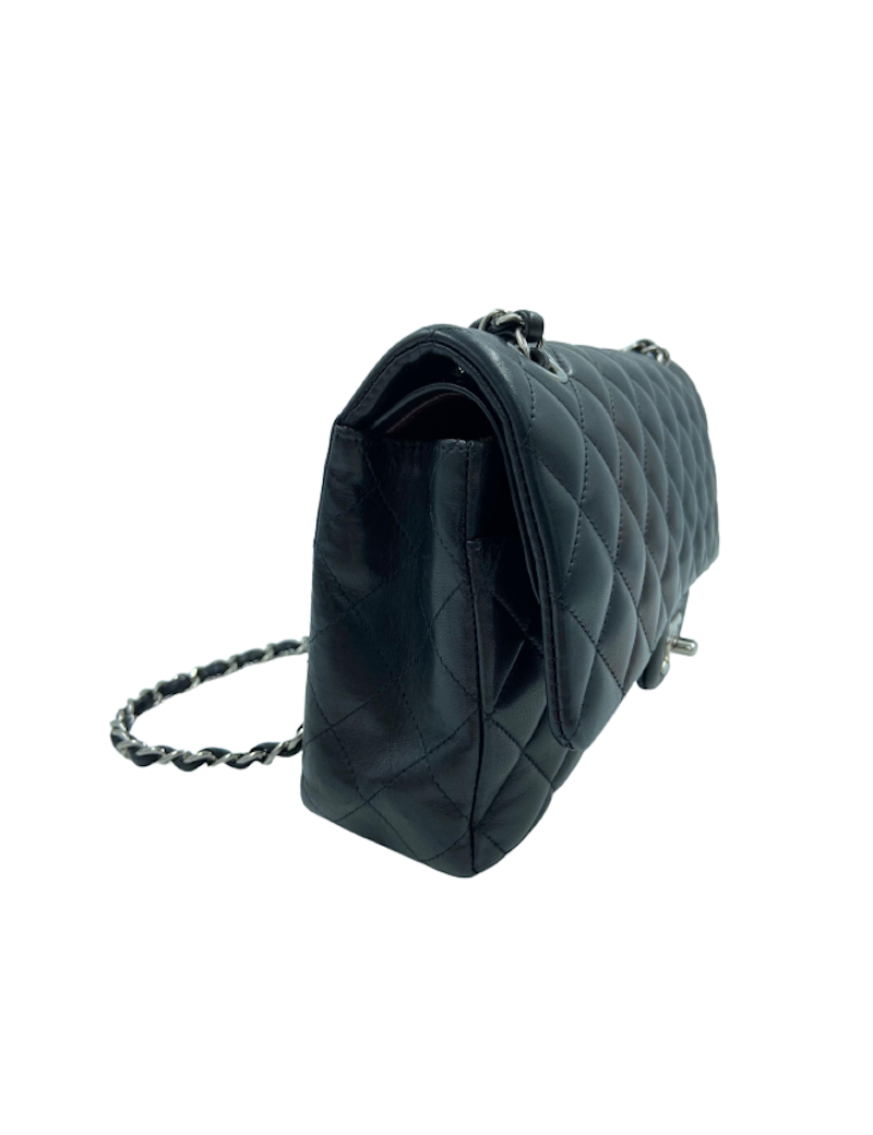 Sac à main Timeless CHANEL cuir lisse noir