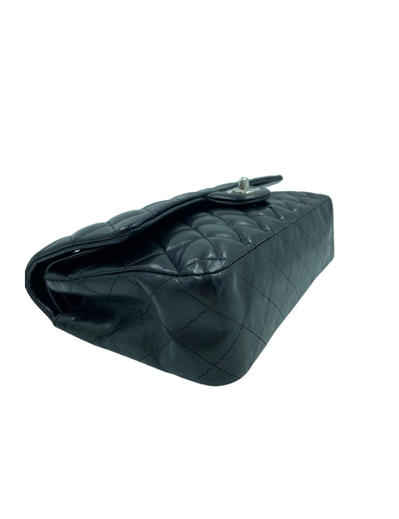 Sac à main Timeless CHANEL cuir lisse noir