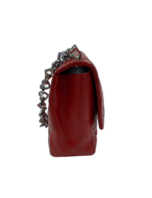 Sac Timeless CHANEL cuir d'agneau rouge