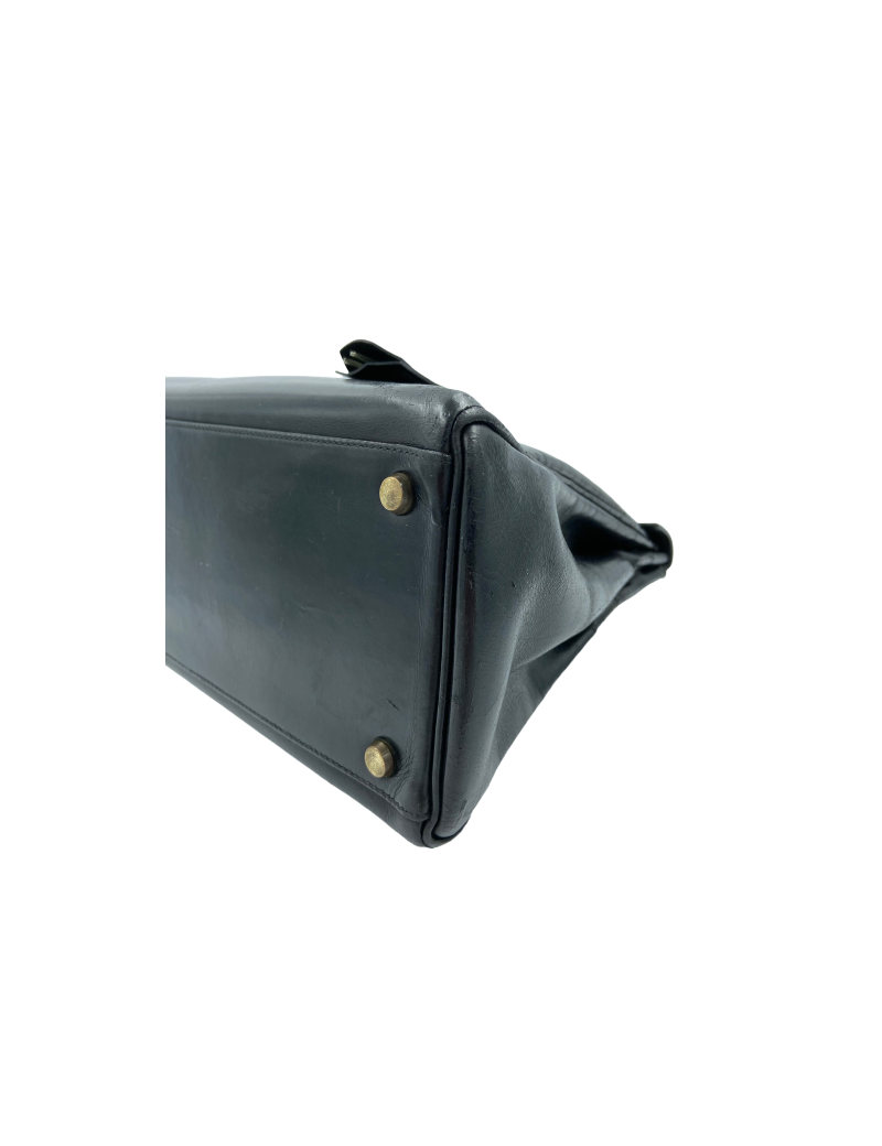 Kelly 32 HERMES box noir vintage