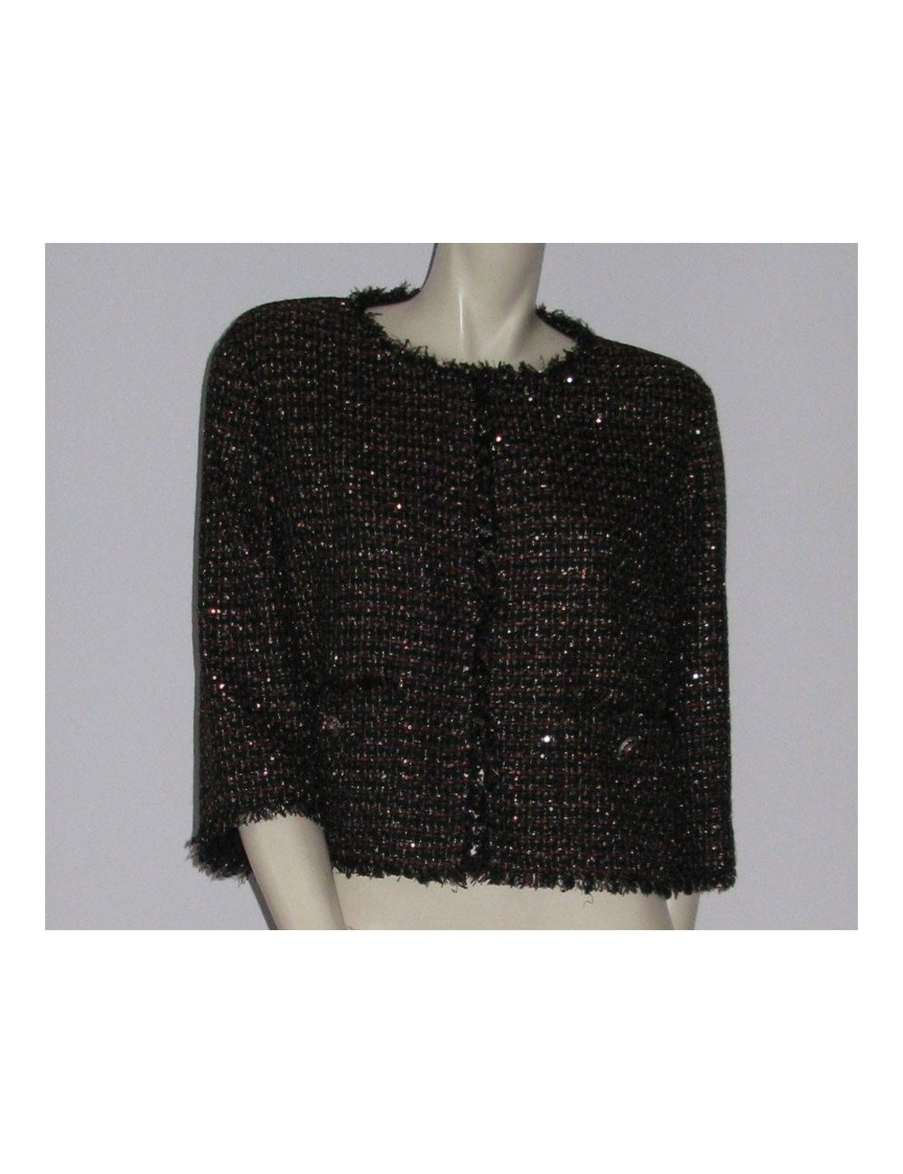 Veste CHANEL en tweed pailleté